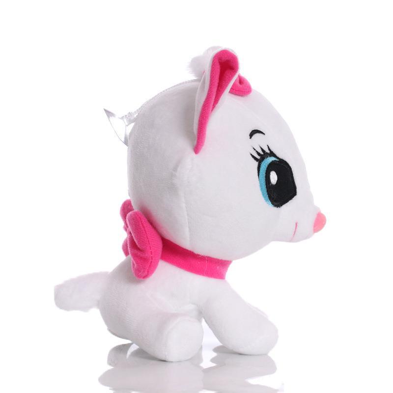 1pc Mainan Boneka Stuffed Plush Anime The Aristocats Disney Marie Cat Ukuran 19CM Warna Pink Ungu