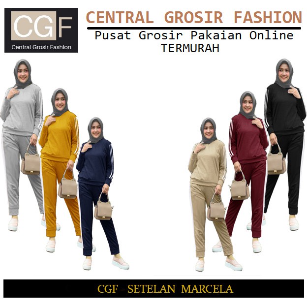 Setelan Marcela - Central Grosir Fashion (CGF) - Ukuran L-3XL - Matt Baby Terri