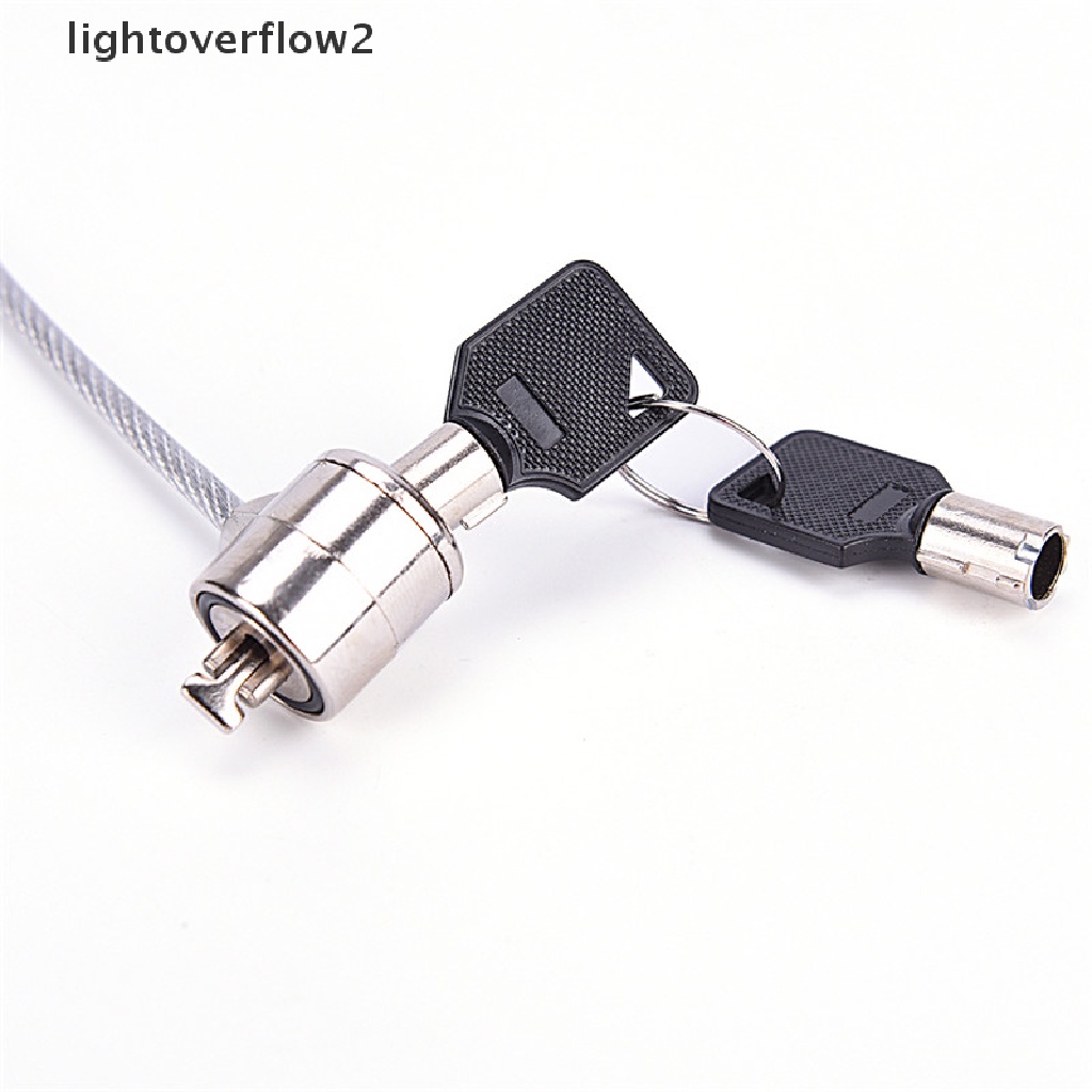 (lightoverflow2) Kunci Pengaman Laptop / Notebook / Komputer PC Model Kabel (ID)