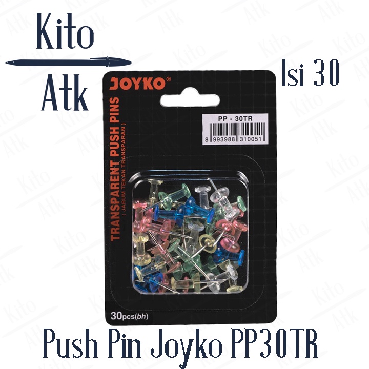 

Push Pin / Paku Mading Jarum Tekan Joyko PP-30TR isi 30