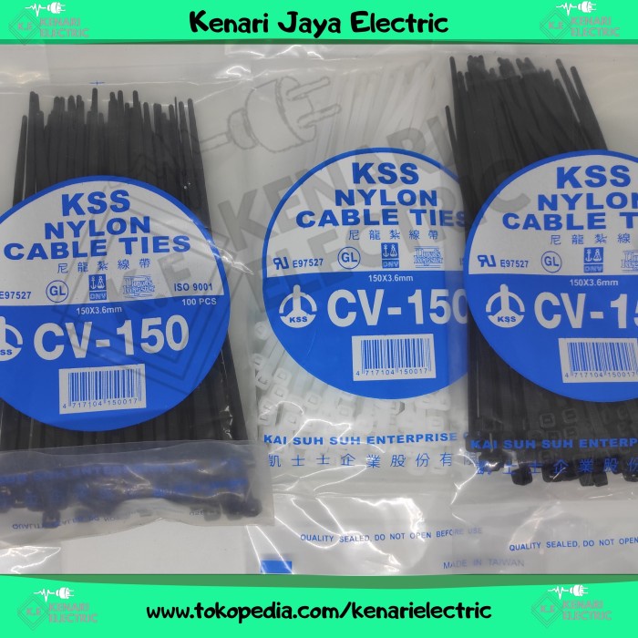 Kabel Ties CV 3.6 x 150 KSS / Cable ties 150 / Tali ties - Putih