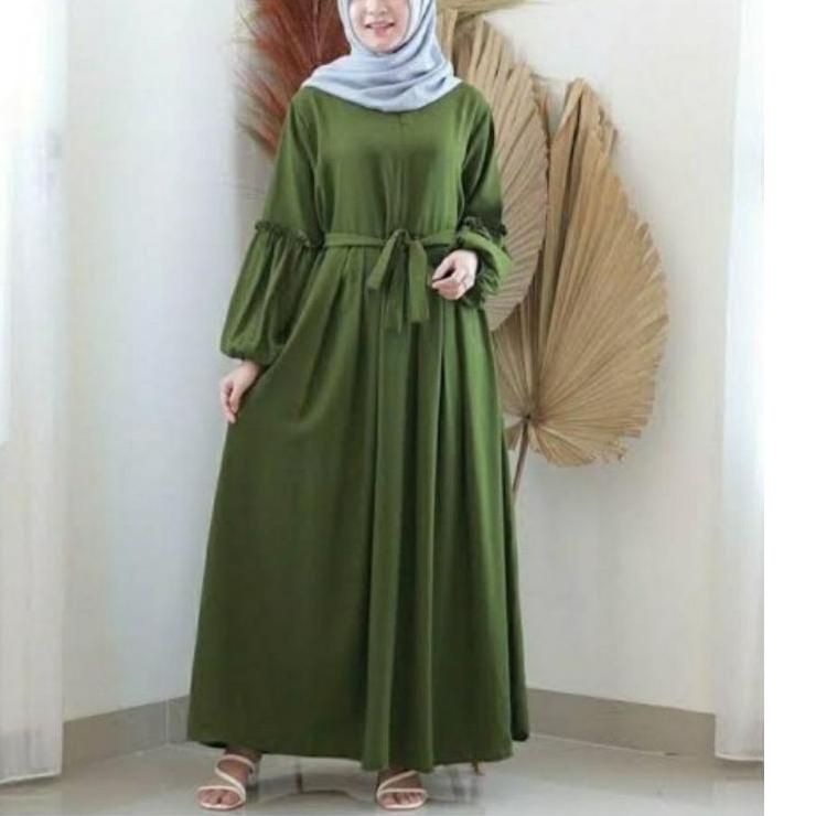 Murah GAMIS LARISA // REMPEL TANGAN/AESPA MAXI DRESS