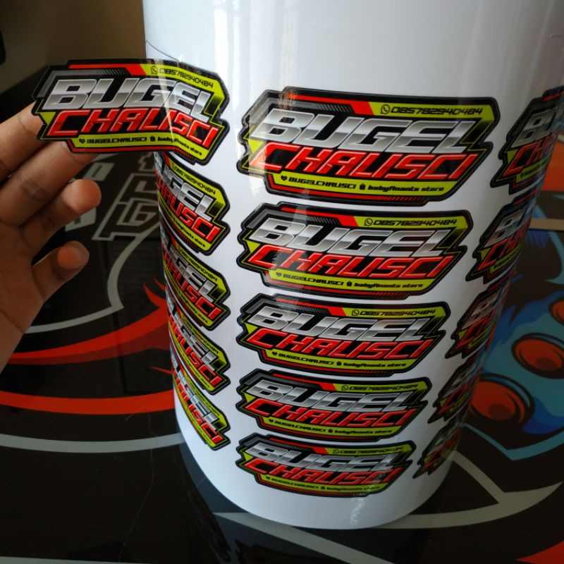 

STICKER CUSTOM PRINT CUT BEBAS REQUEST TANPA KONFIRMASI DI KIRIM RANDOM STICKER (HARGA PER 1 PCS STICKER )