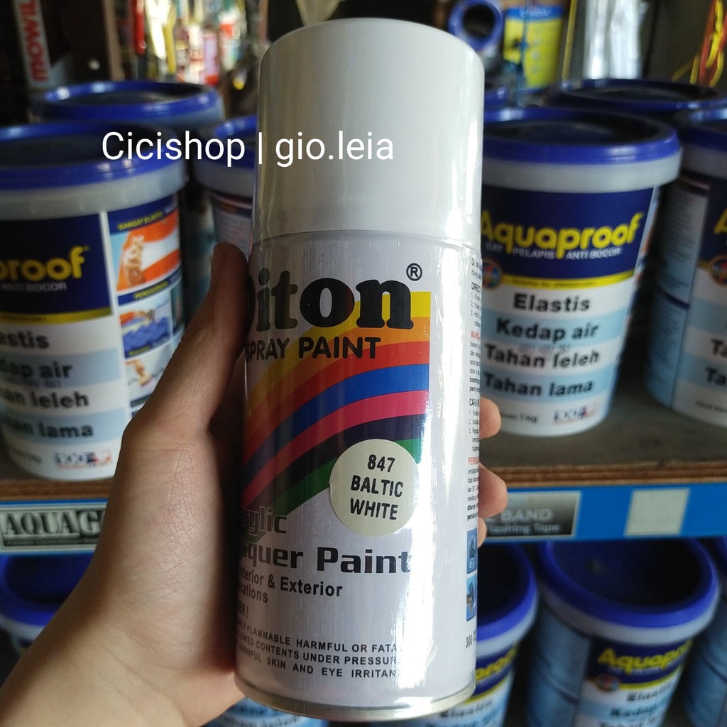 Cat Semprot Diton Baltic White | pylox | cat spray | cat Putih