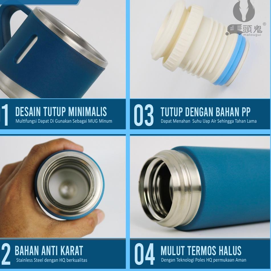 Pasti Kekinian TBESHOPINDO Botol Minum 500ml Termos Vaccum Flask Panas Dingin A36321-3