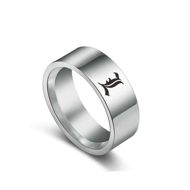 Cincin Desain Death Note Bahan Stainless Steel Untuk Pria