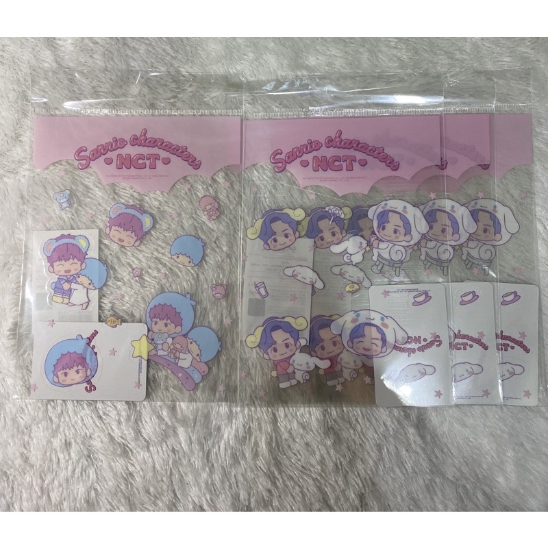 [READY STOCK] SANRIO X NCT - official md 2nd line up clear sticker sealed Jaemin Winwin Jeno Jisung