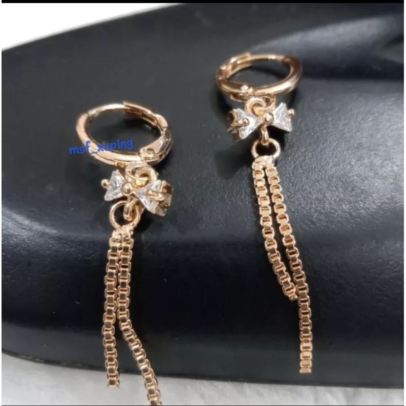 anting xuping drop model pita gold xuping