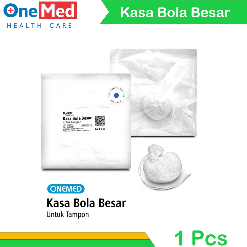 Kasa Bola Besar Steril Untuk Tampon OneMed Isi 1 Pcs