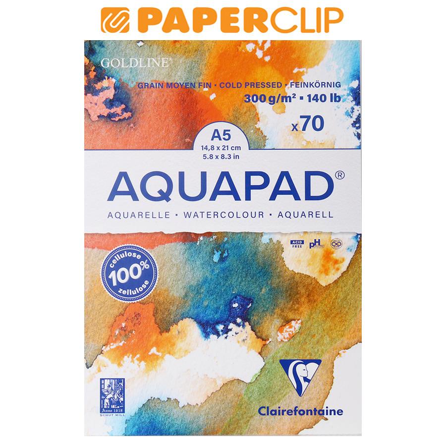 

WATERCOLOUR PAPER AQUAPAD CLAIREFONTAINE 975720C 300 GSM A5