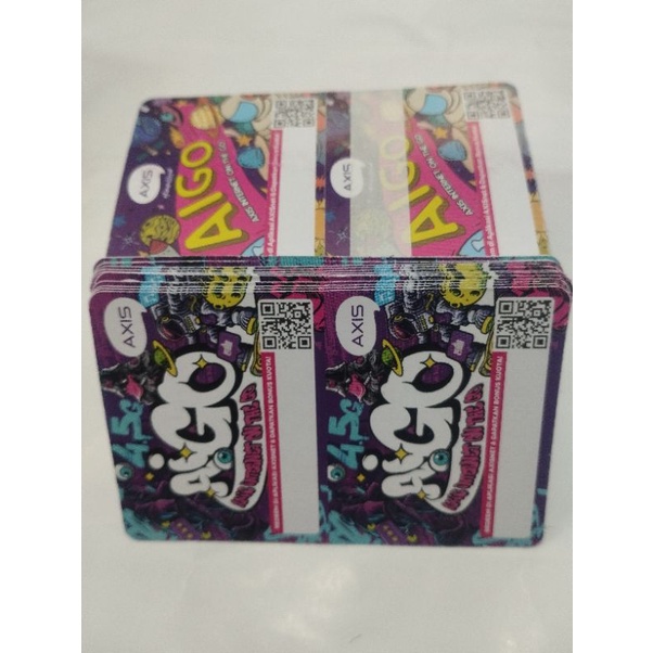 Voucher Axis kosong (nasional) /sn 1 lembar 4 sn