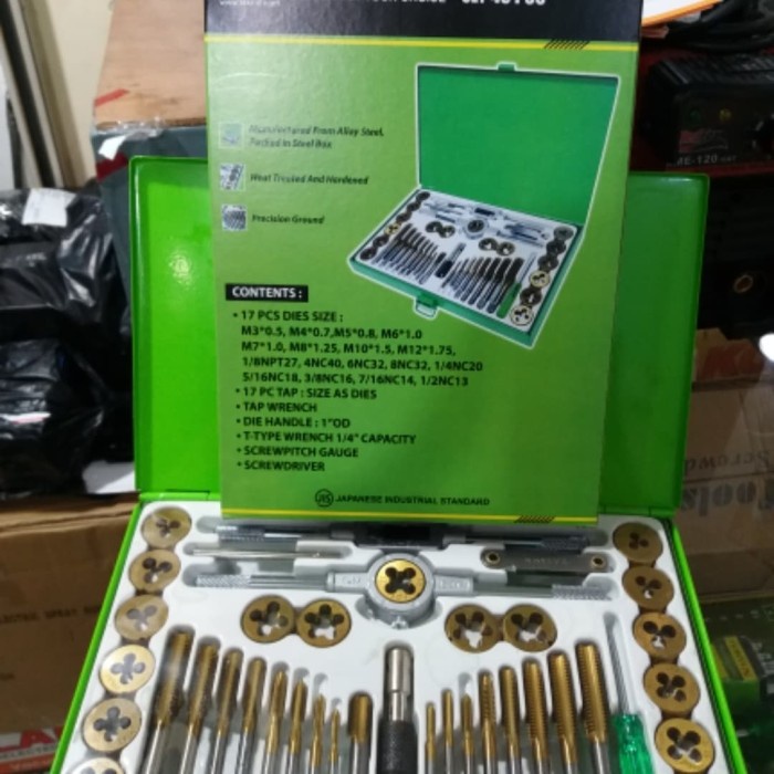 HAND TAP SET TEKIRO HAND TAP TEKIRO SET 40 PCS TAPS AND DIES TEKIRO