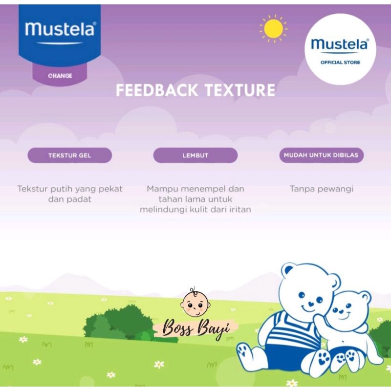 MUSTELA - Barrier Cream 50ml atau 100ml / Diaper Cream / Krim Ruam Popok Bayi