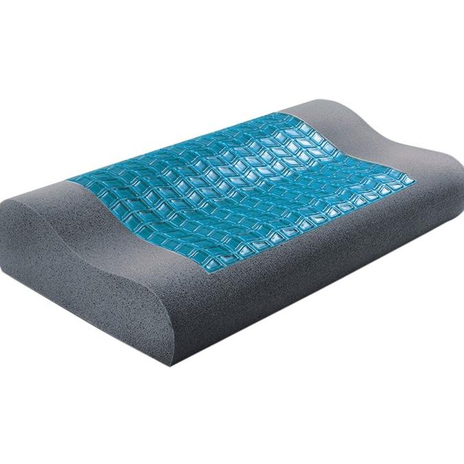 Pantone Bantal Kesehatan Charcoal Memory Foam Cool Gel / Kepala /Leher