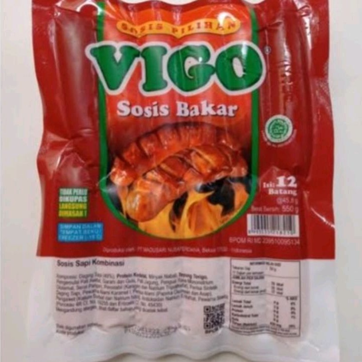 

Vigo Sosis Bakar Isi 15 Pcs Frozen Food Murah Cikarang