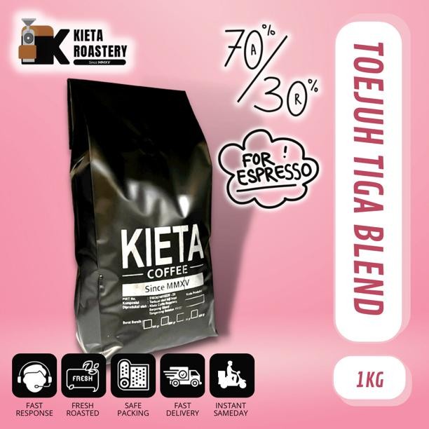 

Biji Kopi Bintang Toejuh Tiga Espresso Blend 70/30 1kg