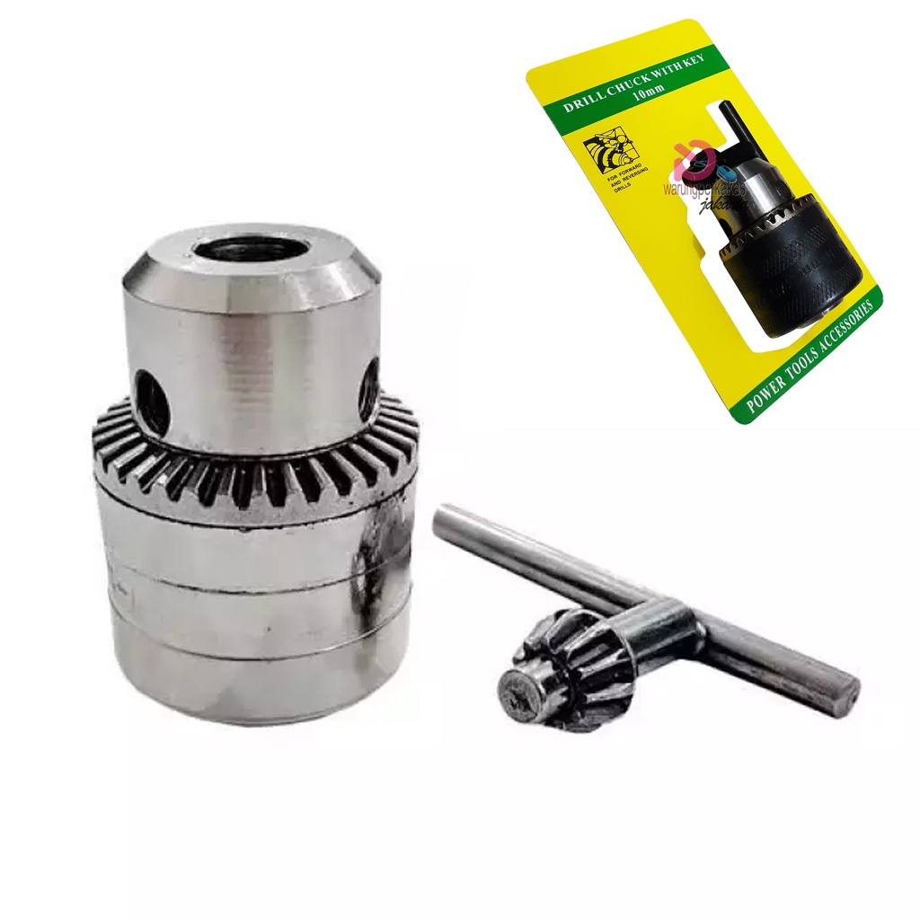 Kepala Chuck 10 mm 3/8" inch Perkakas Bor Tangan - Drill Chuck POPAYE | RYU | MAKITA | kepala bor 10