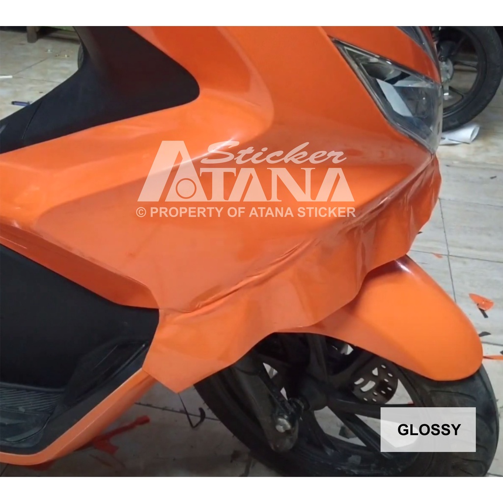 Skotlet Orange Doff Glossy Scotlet Oren Oranye Dop Gloss Stiker Matte Metalik Kilap Sticker Anti Gores Meteran Decal Roll Scotlite Body Sepeda Motor Matic Scotlight Mobil Tiang Dekorasi Kaca Aquarium PCX NMAX Beat Vario Ninja CBR Harley Vespa Scoopy Mio