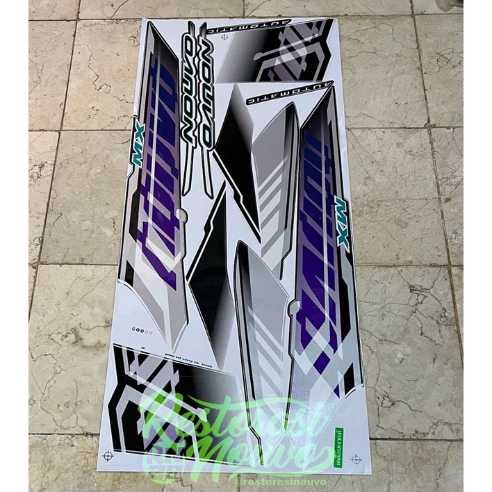 Jual Striping Nouvo z putih hitam sticker nouvo z stiker nouvo z set