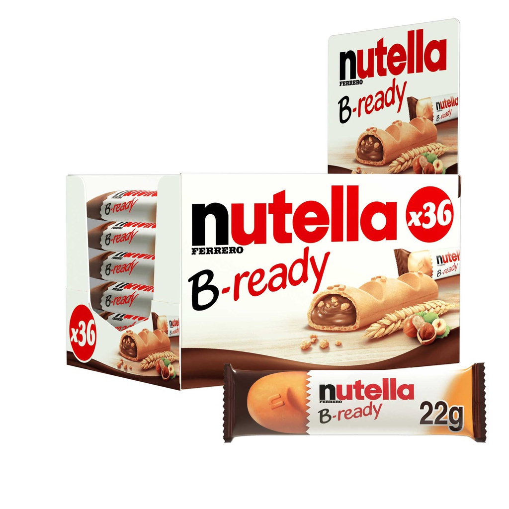 

NUTELLA B-READY WAFER HAZEL 22GR