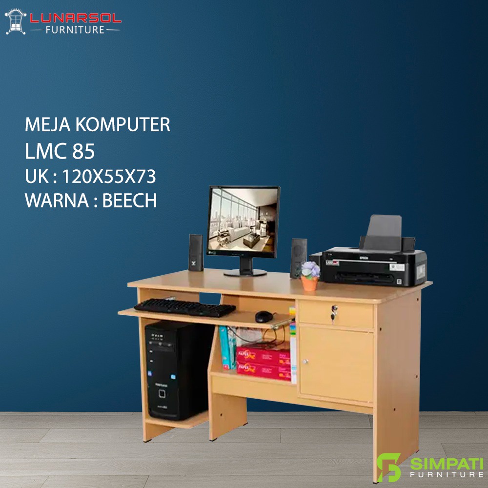 Meja Komputer/Meja Tulis Lunar LMC 85