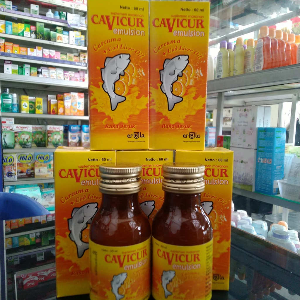 CAVICUR EMULSION 60 ML cavicur vitamin makan