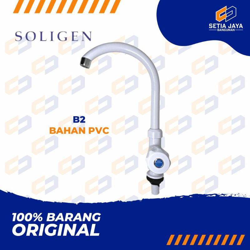 Kran / Keran / Air Angsa / Tanam PVC / Plastik Soligen B2 / B 2