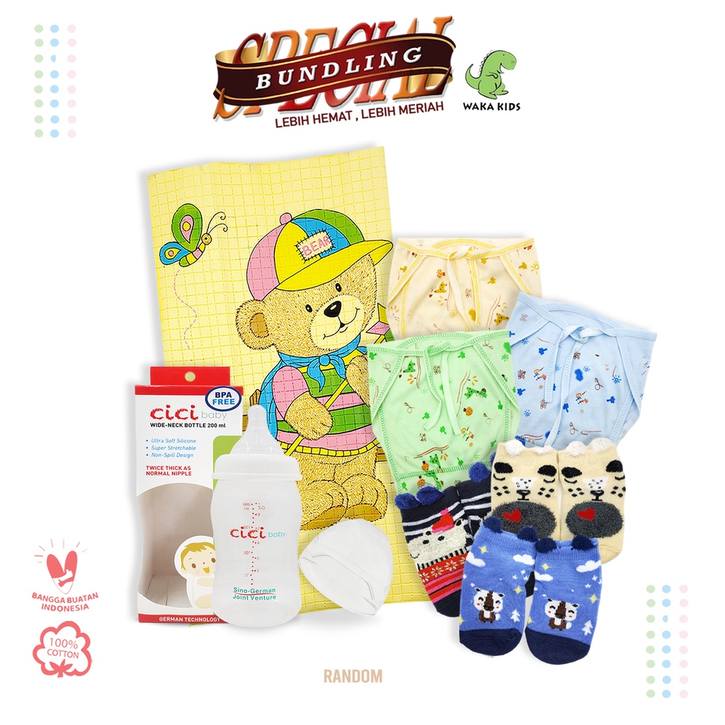 Wakakids Paket Hemat Perlengkapan Bayi Baru Lahir Newborn Baby Gift Set 11 in 1 PB01 Everyday