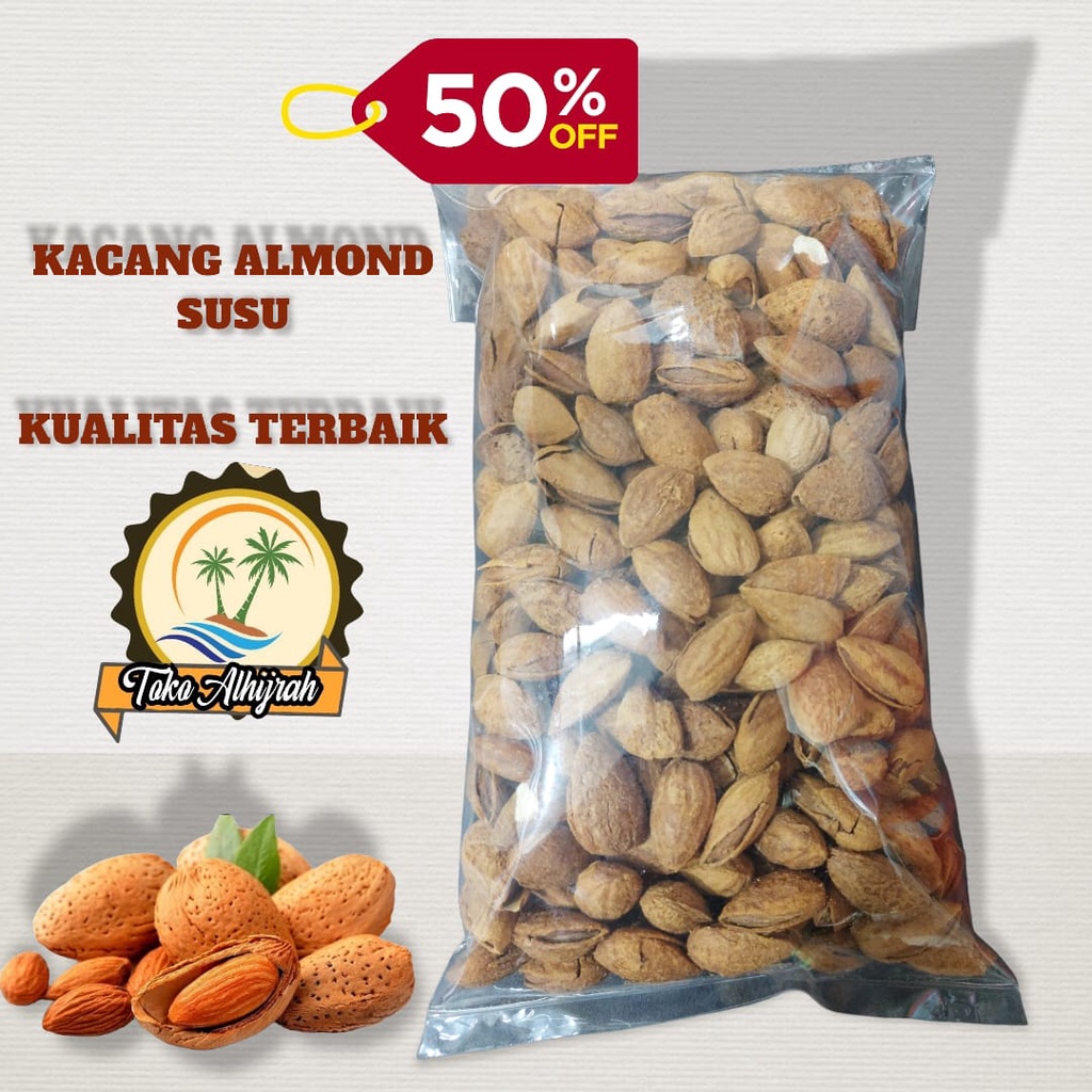 Kacang almond 1kg/ Kacang Almond Roasted