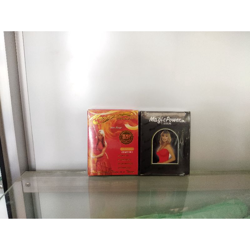Tisu Magic Power Hitam dan Merah