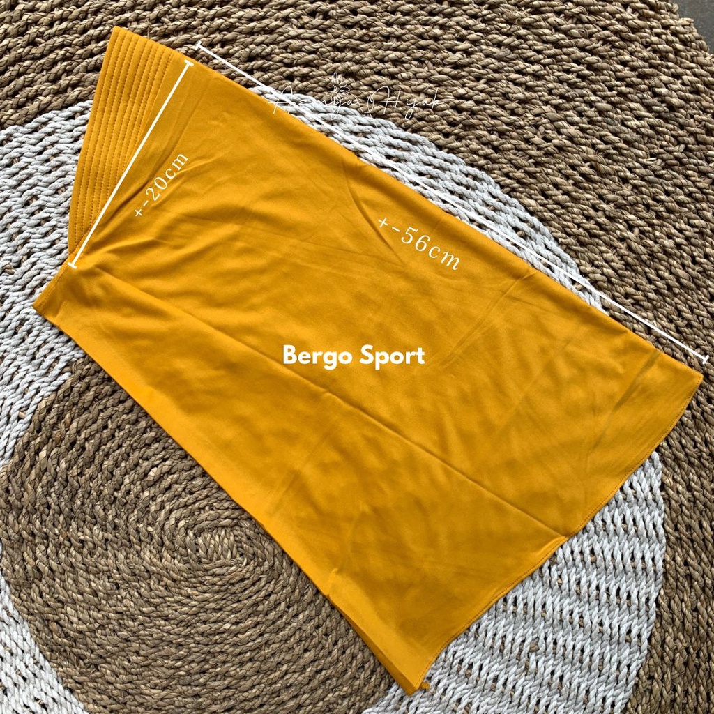 Hijab Instan Bergo Sport Bahan Jersey Hijab Sport Volley Murah - SPORT HAMIDAH ZHANITA