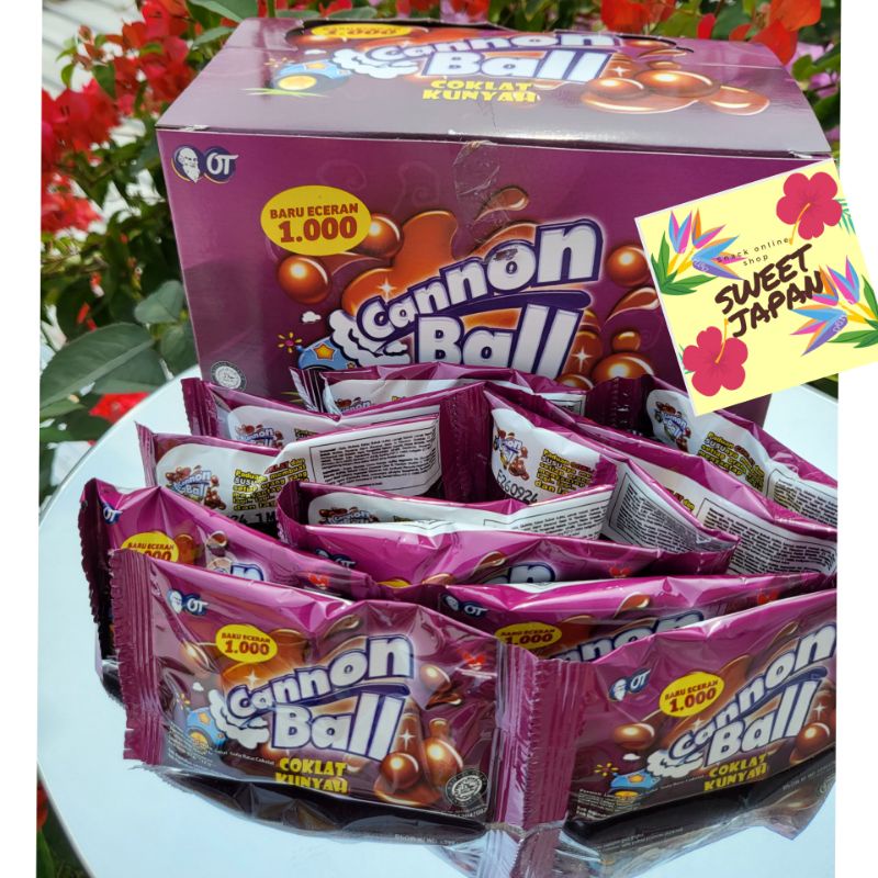 

PROMO!!!!! CANNON BALL ISI 12 PCS KEMASAN BARU LEBIH BESAR YA coklat chewy