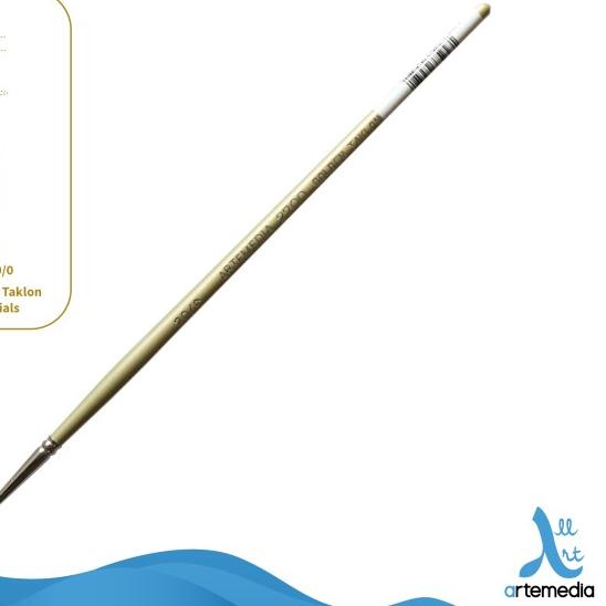 

Kuas Lukis Artemedia 2700 Round Gold Taklon Synthetic Brush SH - NO. 20/0