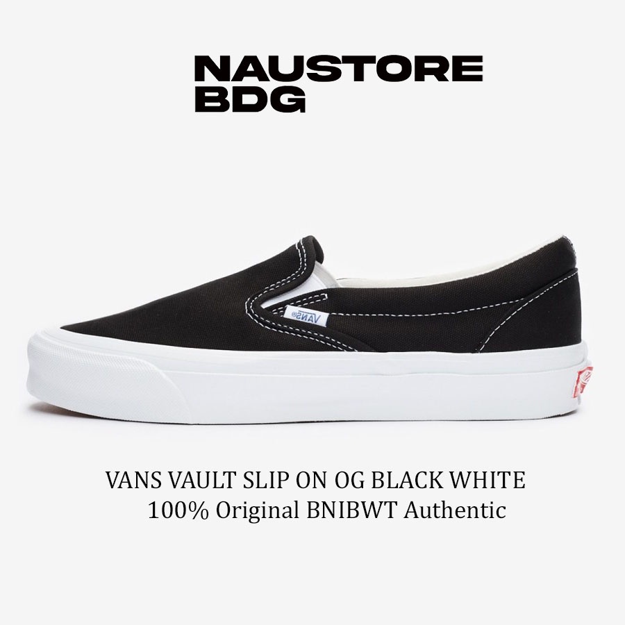 SEPATU PRIA/WANITA Vans Slip-On OG Black White