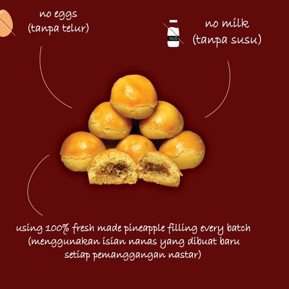 

EXCLUSIVE!CHIU'S Kue Kering Vegan / Vegetarian Tanpa Telur Nastar Nanas|RA2