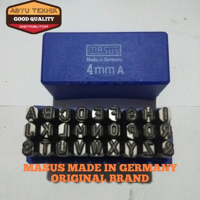 

Buruan Huruf Ketok 4Mm/Letter Stamp 4Mm Merek Masus Original Made In Germany Gilaa!!!