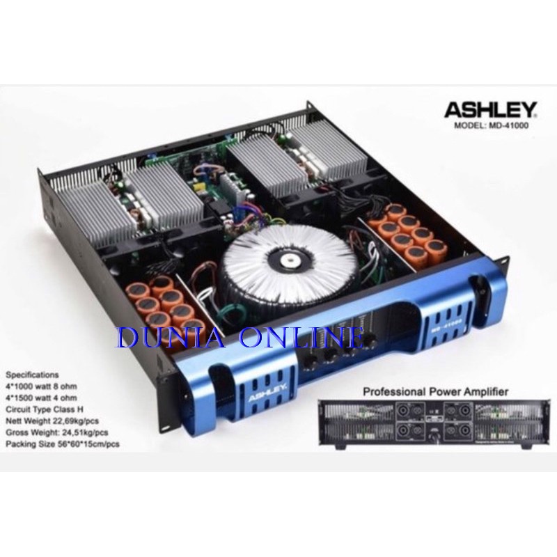 Power 4 Channel Ashley Md41000 Md 41000 Original