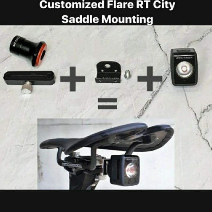 Saddle Mounting Bracket Bontrager Flare RT City customized