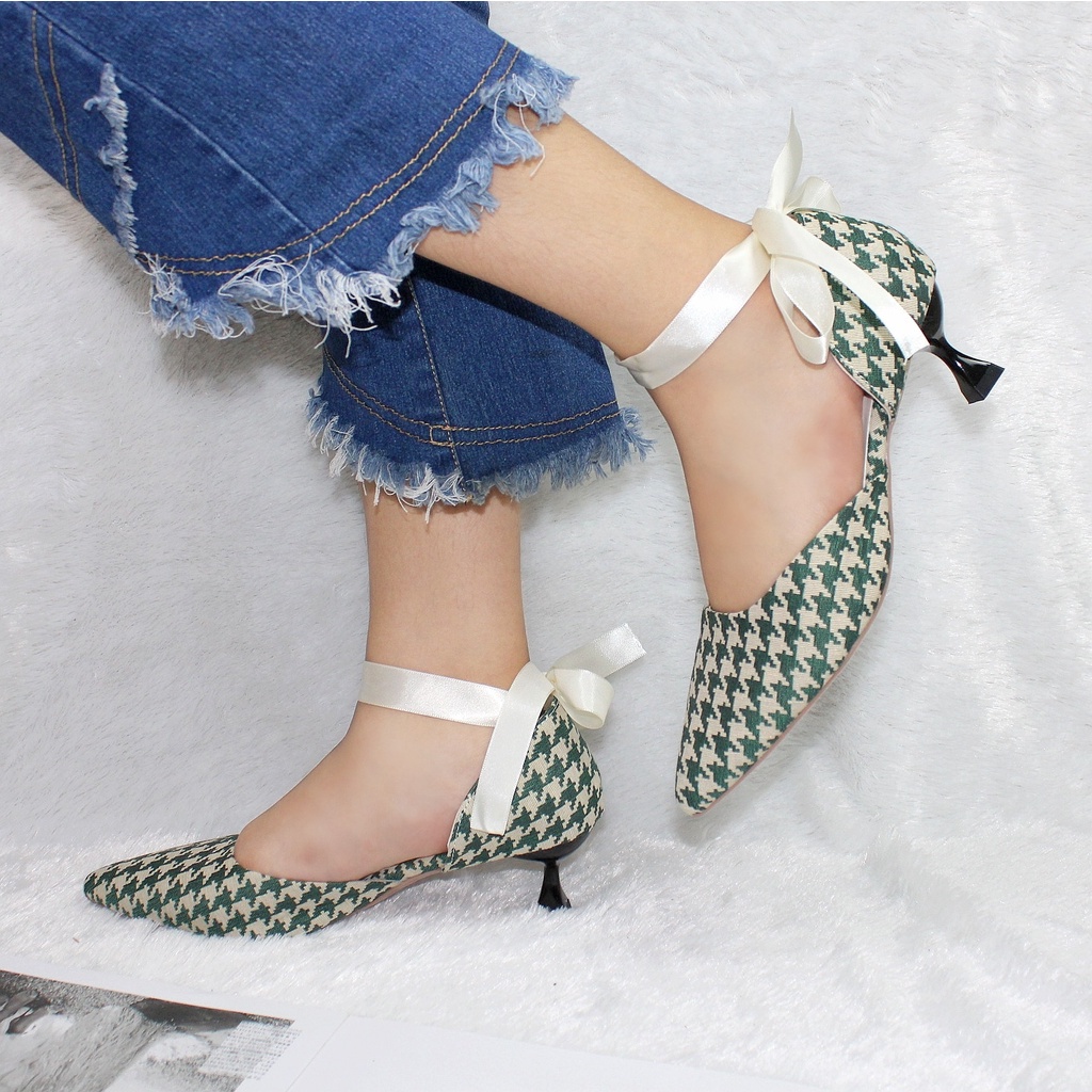 NS008 Free Box Sandal Hak Tinggi High Heels Wanita Sepatu Pesta Import Sepatu Hak Wanita Import Termurah