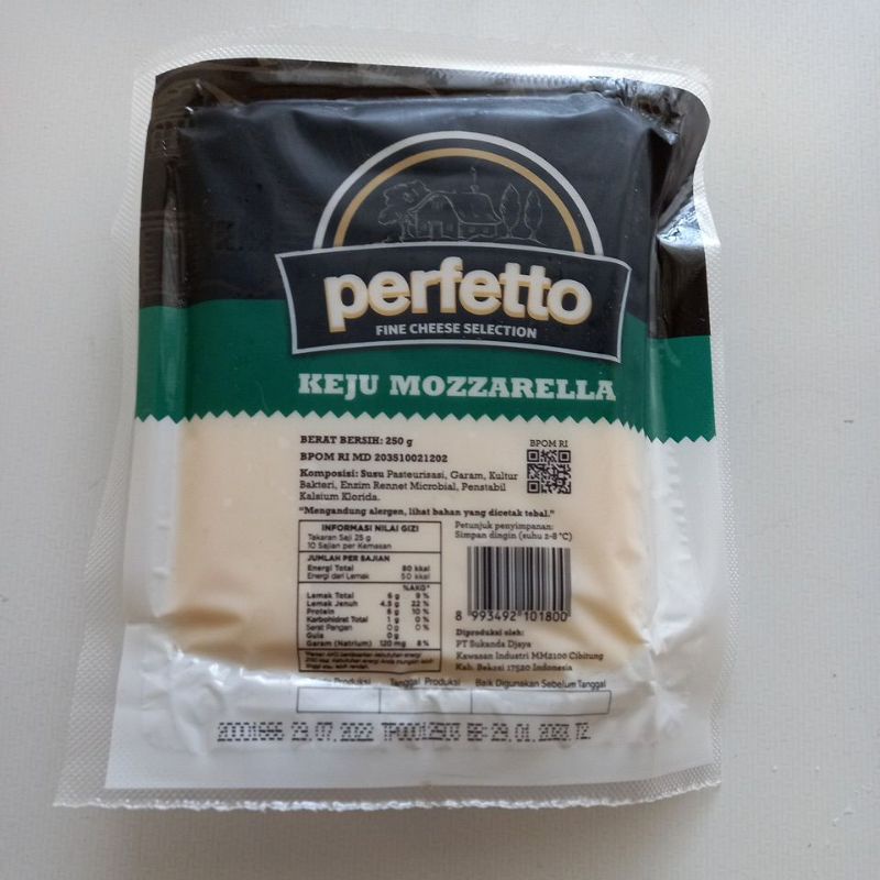 

FAFAFROZEN - PERFETTO Keju Mozzarella 250 gram