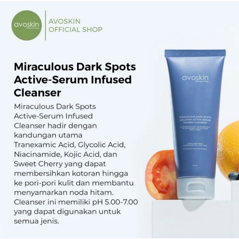 Avoskin Miraculous Dark Spots Active-Serum Infused Cleanser