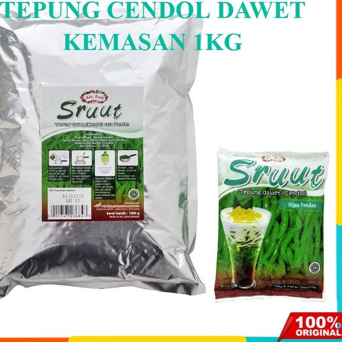 

✨Terbaru✨ Tepung Dawet Cendol Sruut 1000 gr Mr. Food Tepung cendol 1KG !!!