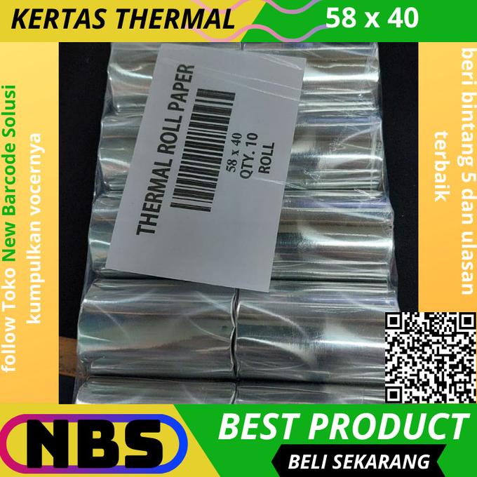 

SALE KERTAS STRUK THERMAL | TERMAL 58X40 | 58 X 40