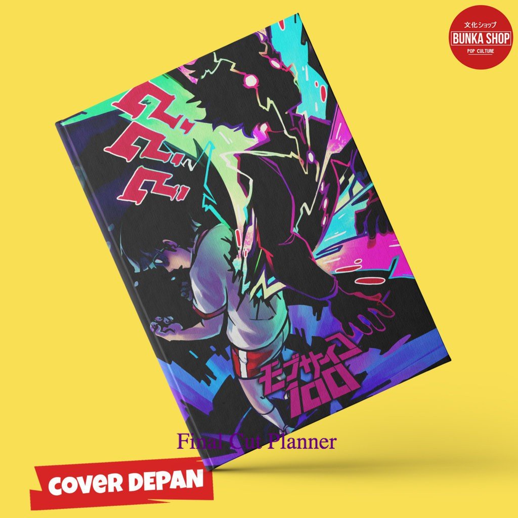 

Note Book Anime Mob Psycho Kageyama Shigeo Hardcover A5 Buku Tulis Catatan Note Agenda Planner