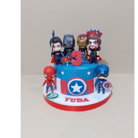 

AVENGER CHIBBY UK 15CM KUE ULANG TAHUN