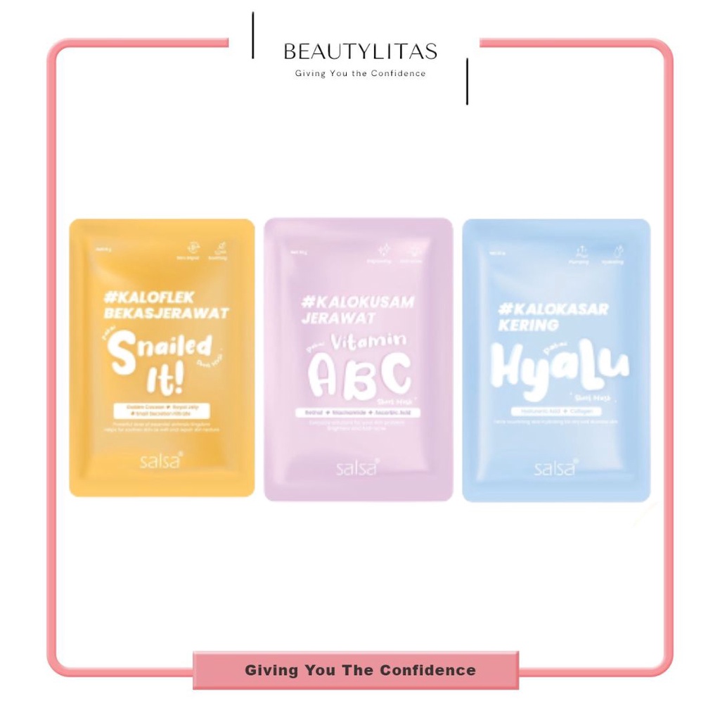 SALSA Sheet Mask Masker Wajah Daily