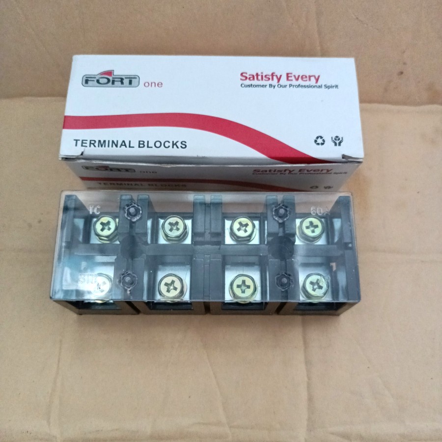 terminal 4p 60a terminal block terminal blok 4pin 60a TC-604 4p60a