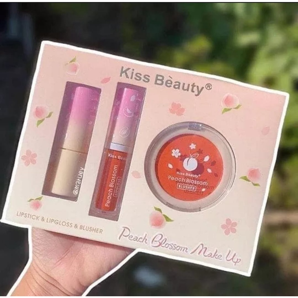 [TEBUS MURAH CUCI GUDANG] Kiss Beauty Peach Blossom Make-up Pack