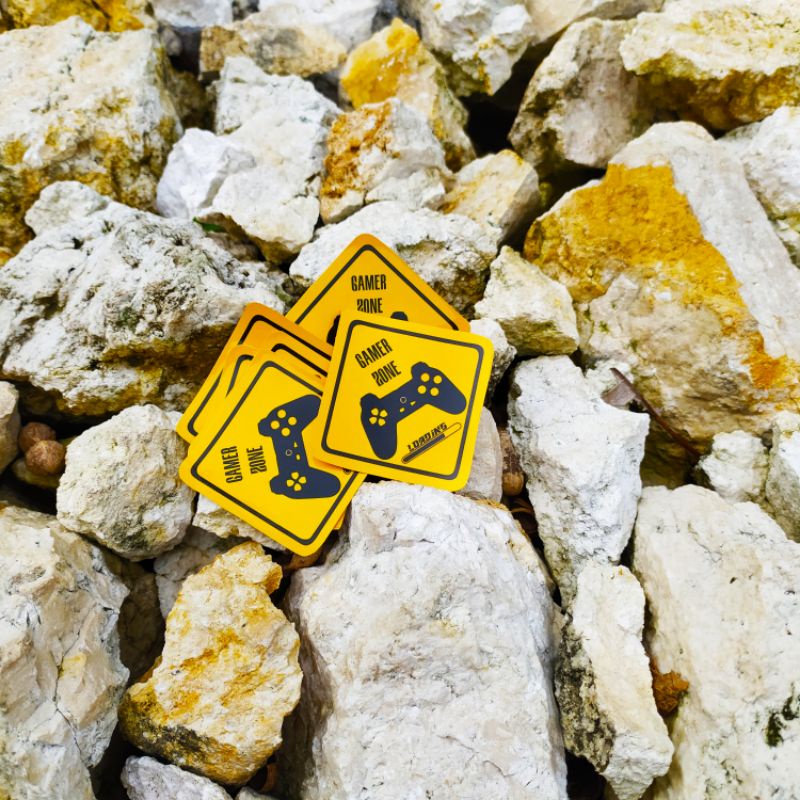 

Stiker Gamerr Zonee satuan Stiker Brand Sticker Graftac Premium Die Cut