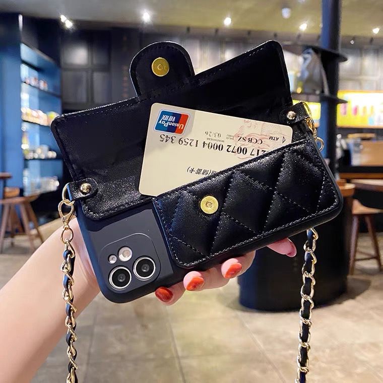 Softcase Casing Dompet Hitam cantik rantai FH86 for Samsung A02/M02 A02s/M02s A03 A03s A04s Core A10/M10 A10s A11/M11 A12 A13 A20/A30/M10s A20s A21s A22 A23 A24 A30s A32 A33 A50 A50s A51 A52 A52s A53 A71 A72 A73 5G